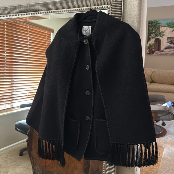 TOTEME
Draped fringed wool-blend jacket 32 - Picture 8 of 13